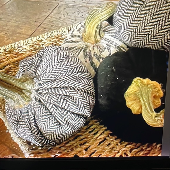 Pumpkin handmade w/real pumpkin stems - Picture 6 of 9